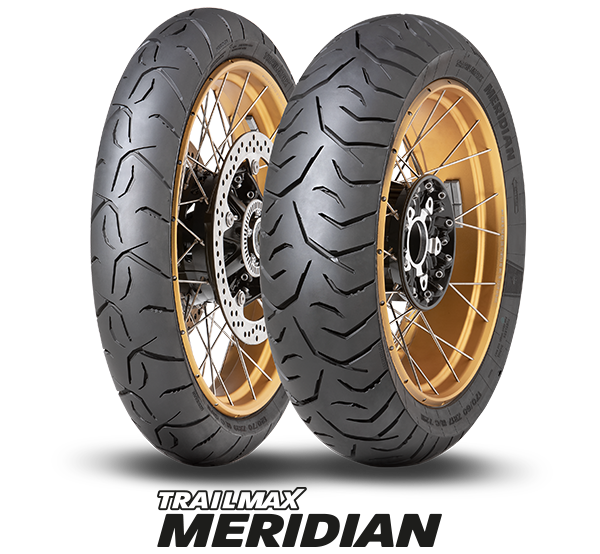 Dunlop Trailmax Meridian packshot and logo